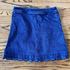 Draper James denim skirt